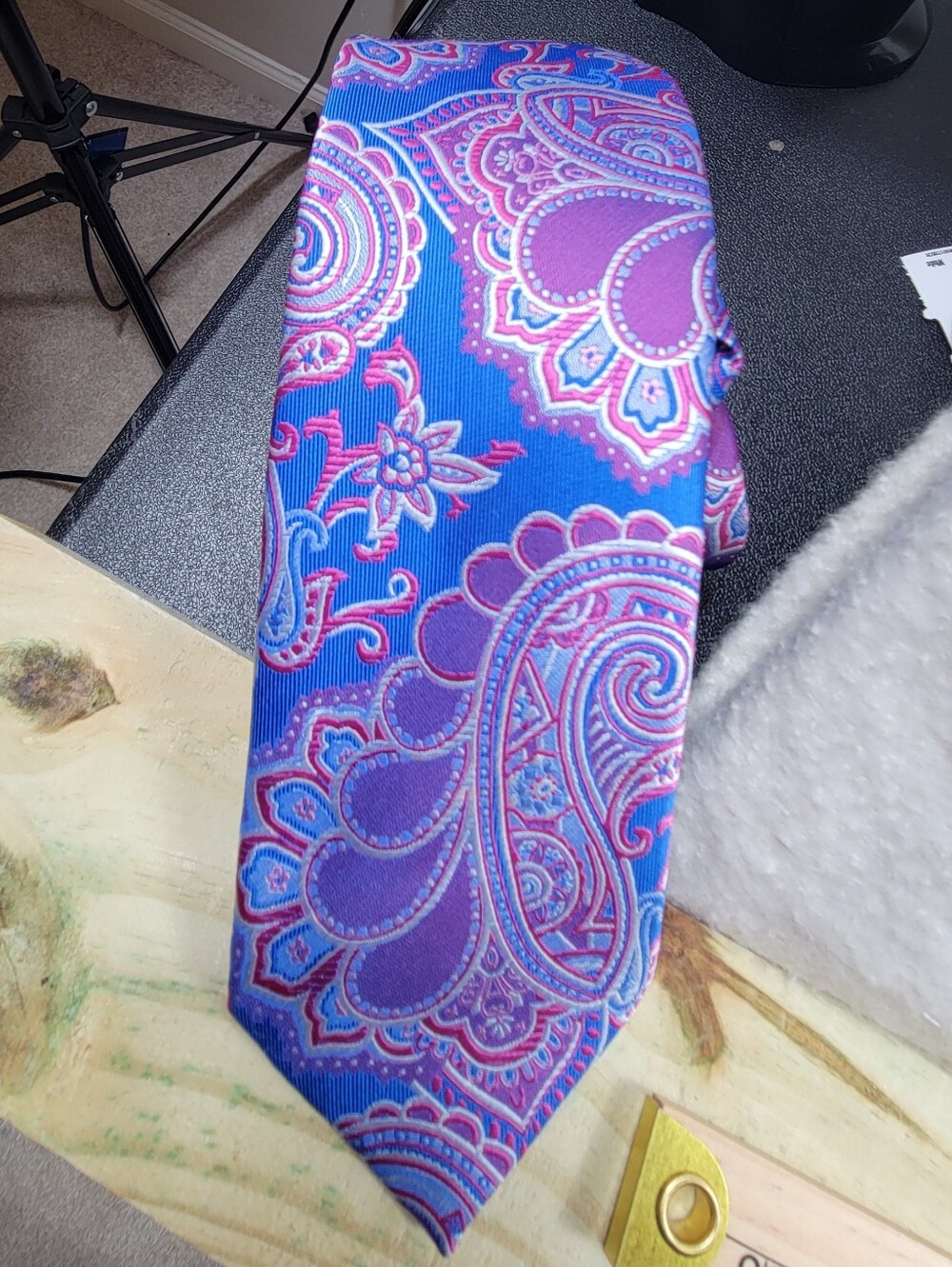Pierre Cardin necktie men paisley print